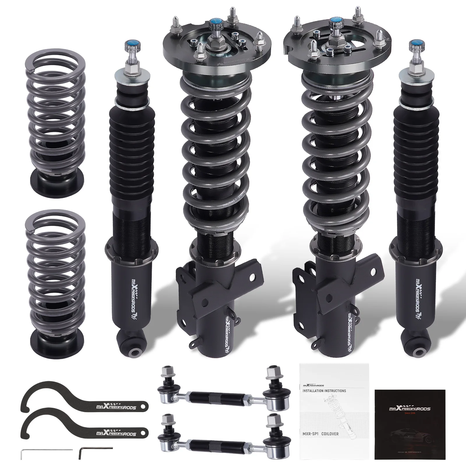 

Maxpeedingrods T7 24 Way Damper Adjustable Coilover Kit For Ford Mustang 05-14