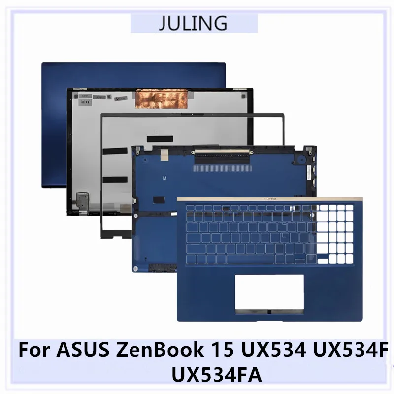 Original For ASUS ZenBook 15 UX534 UX534F UX534FA Laptop LCD Top Cover/Palmrest Upper Case/Lower Bottom Case