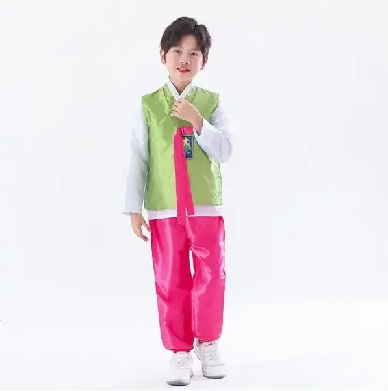 Traditional Korean Dance Stage Costumes Boys Girls Children Performance Asian Clothes Party Festival Outfit Hanbok Wedding Dress