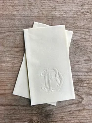 Servilletas de lino con monograma en relieve, toallas de invitados, personalizadas, de papel, personalizadas, PARA CENA, servilletas de boda, toallas de baño, Di