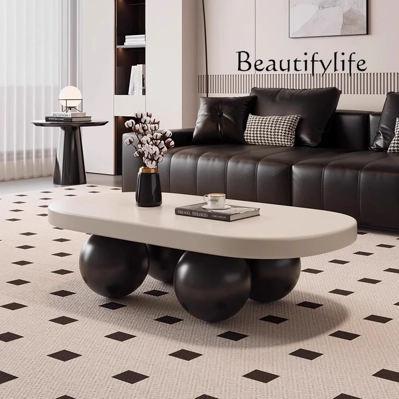 

X Designer Aesthetic Coffee Table Living Room Decoration Sweet Cute Nordic Bedroom Coffee Table Wood Clear Meubles Home Furnitur