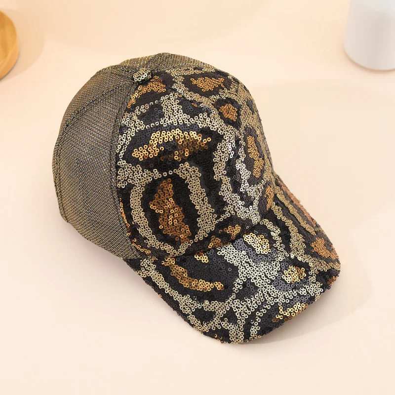 Foreign Trade Outdoor Sunscreen Duckbill Cap Fashion Sequin Baseball Cap Korean Style Summer New Internet Famous Sun Hat