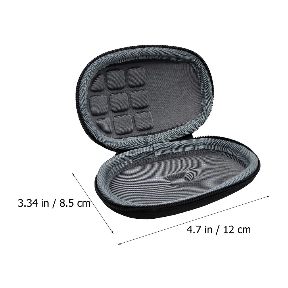 Mouse Storage Case Lightweight Eva Surface Scratch Resistant Lining Portable Wireless Mouse Carrying Hard Case