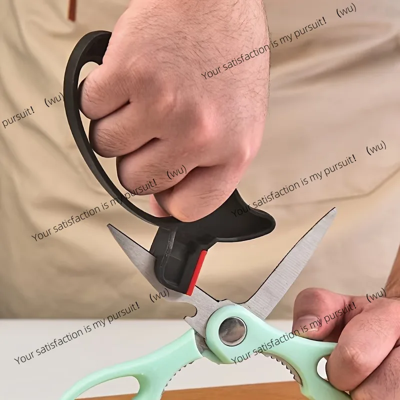 Lightweight ergonomic multifunctional scissor sharpener, V-shaped manual