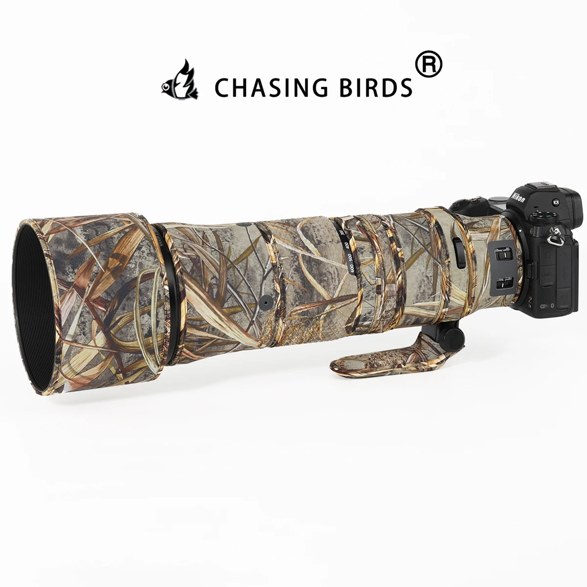 CHASING BIRDS Lens Camouflage Coat for Nikon Z 180-600 mm F 5.6-6.3 VR Waterproof and Rainproof Lens Protective Cover NIKKOR