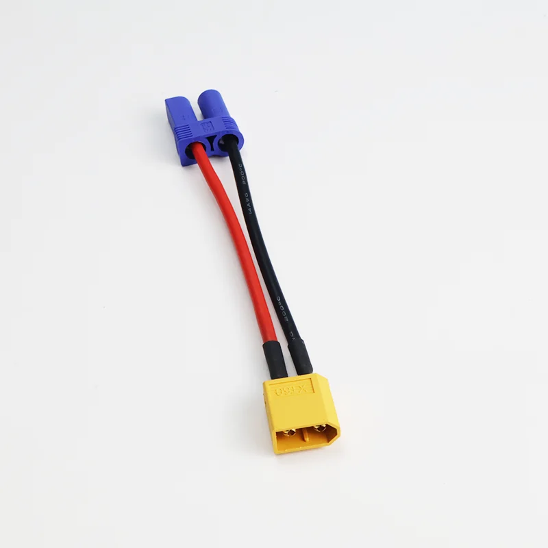 4 stuks Adapter XT60 Naar EC5 Vrouwelijke/Man Plug Connectors 14AWG 100mm Sluit voor RC Lipo Batterij Oplader onderdelen DIY uitbreiden
