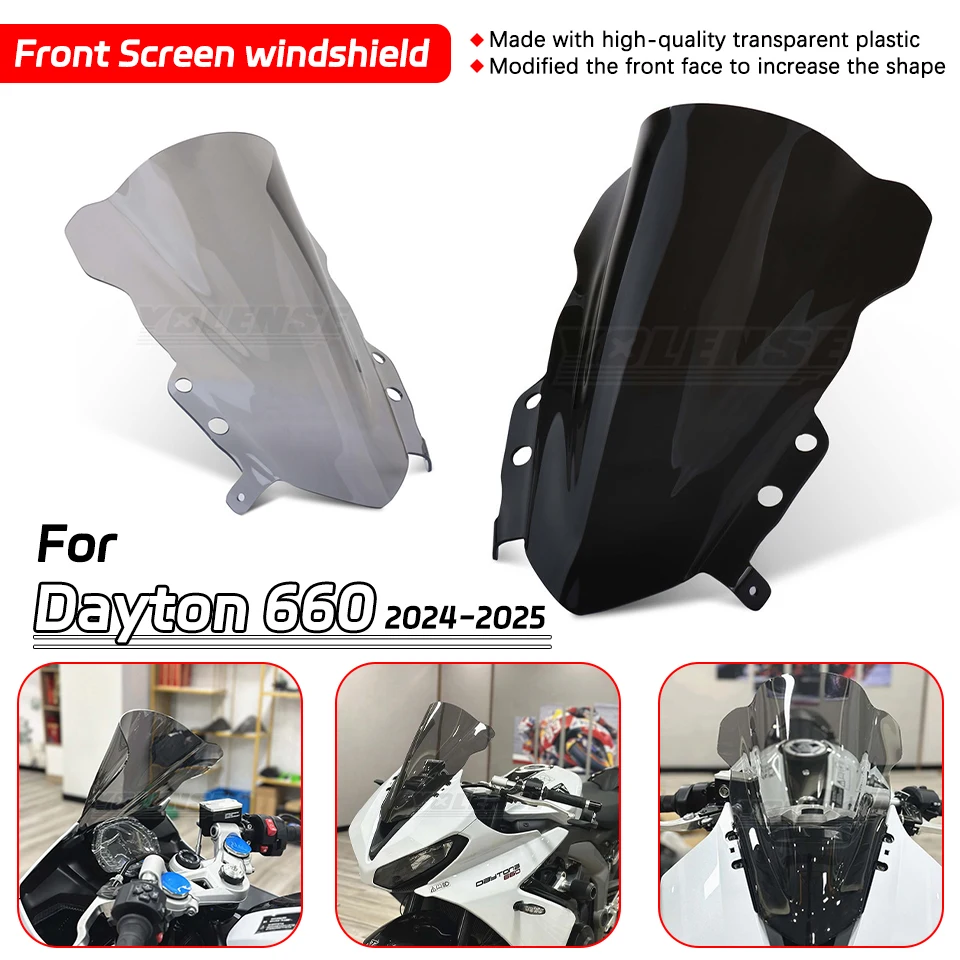 

For DAYTONA 660 2024 Motorcycle Racing Sports Front Screen windshield Fairing Windshield Accessories for Daytona 660 2024-2025