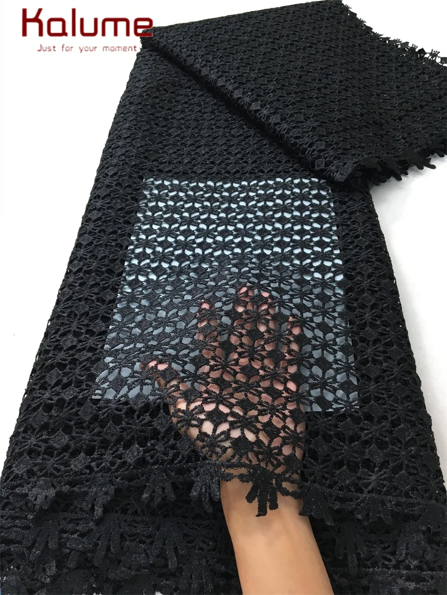 Nigerian 2025 High Quality African Lace Fabric French Guipure Cord Lace Fabric for Party Sewing Luxury Evening Dresses F4204