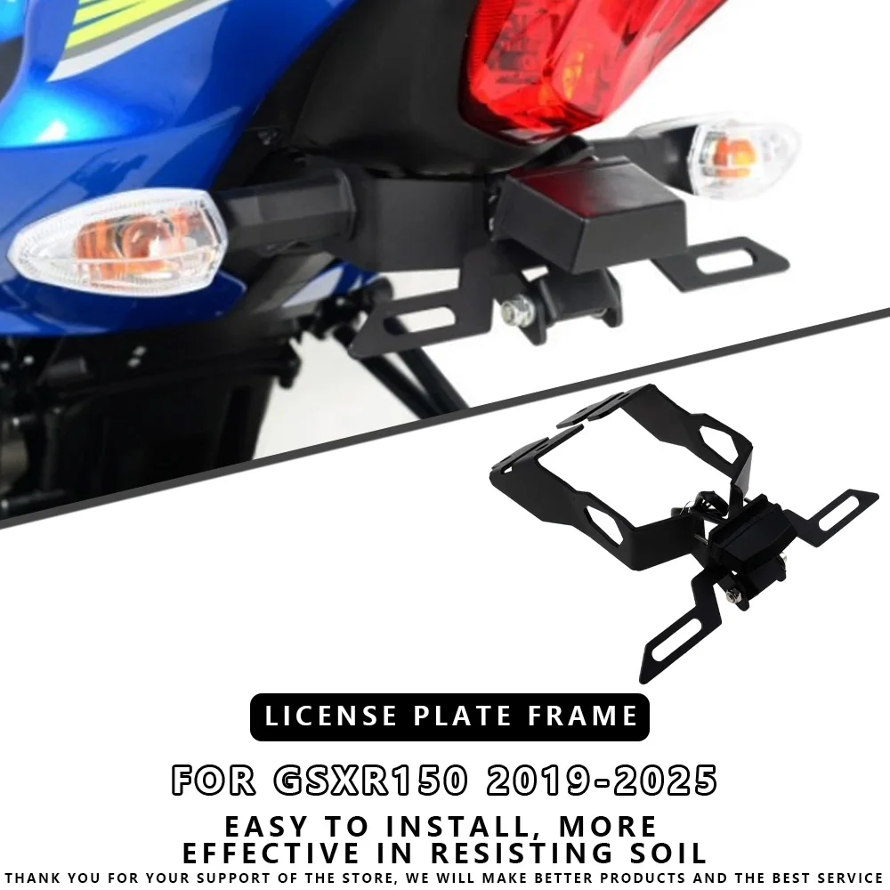 

Держатель номерного знака MTKRACING для SUZUKI GSXR150 2019-2024, держатель номерного знака, задняя рамка, кронштейн для устранения крыла