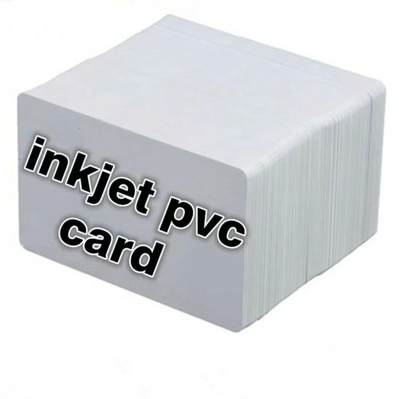 

100pcs High-Quality PVC Inkjet ID Cards Blank Printable White Cards for Personalization, Printing, and Professional ID Card Prod