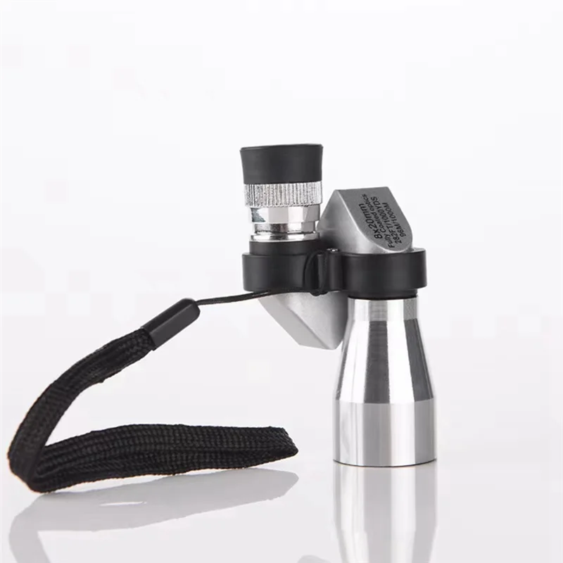 Y23A-4 قطعة 8X20 تلسكوب زاوية منخفضة الإضاءة للرؤية الليلية جيب في الهواء الطلق تلسكوب محمول أحادي العين