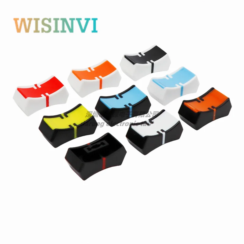 24x12x9.5 plastic two-color push button cap Straight slide Potentiometer push cap Volume push cap on the sound console panel