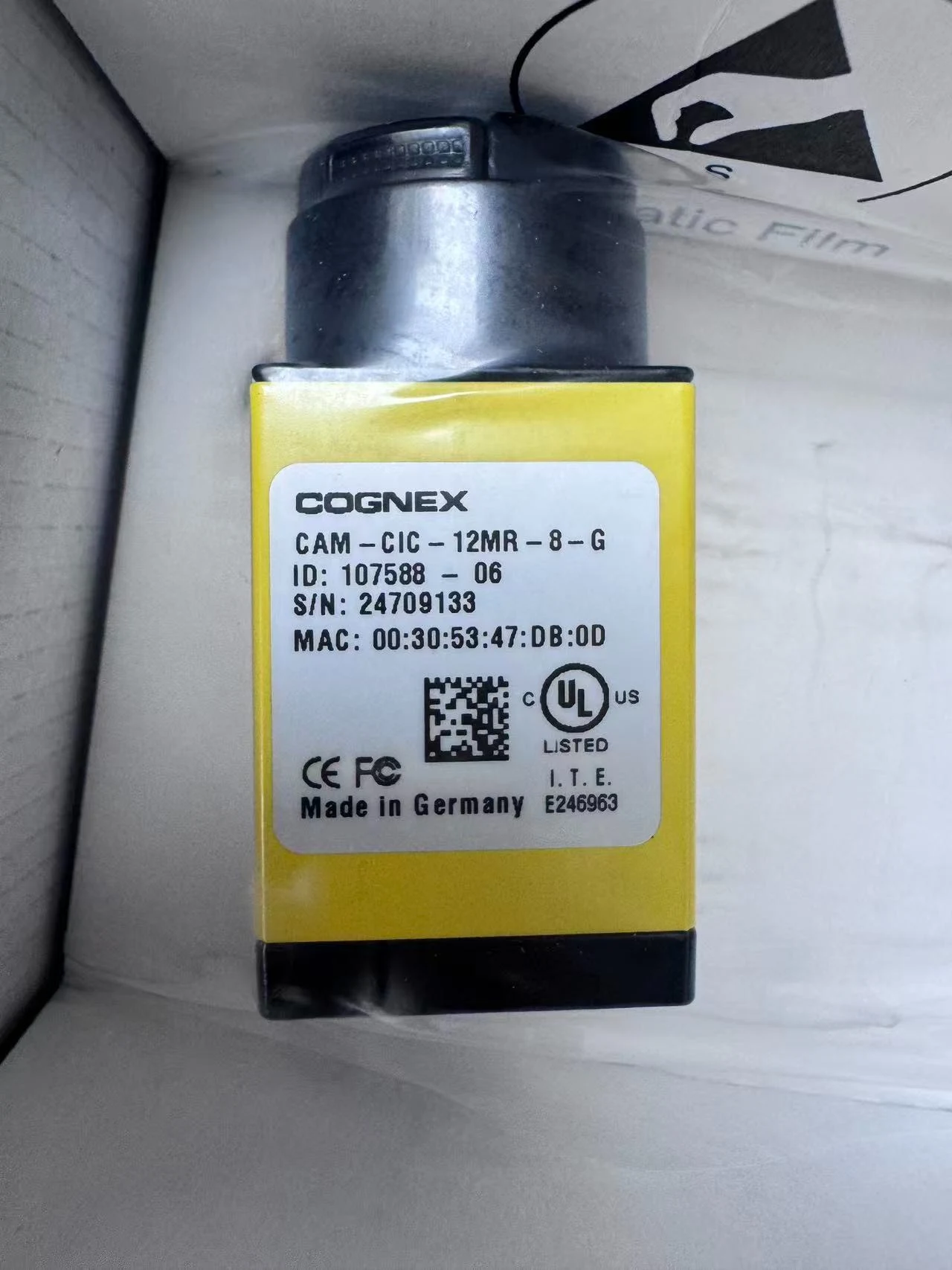 Cognex Industrial Camera, CAM-CIC-12MR-8-G, Starting With 24 Full