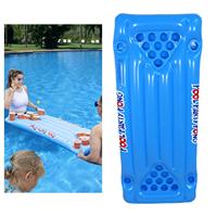 Inflatable Beer Pong Raft Portable Unique Lightweight Party Supplies Pool Game for Beach Party Summer Holiday Water Park Lake