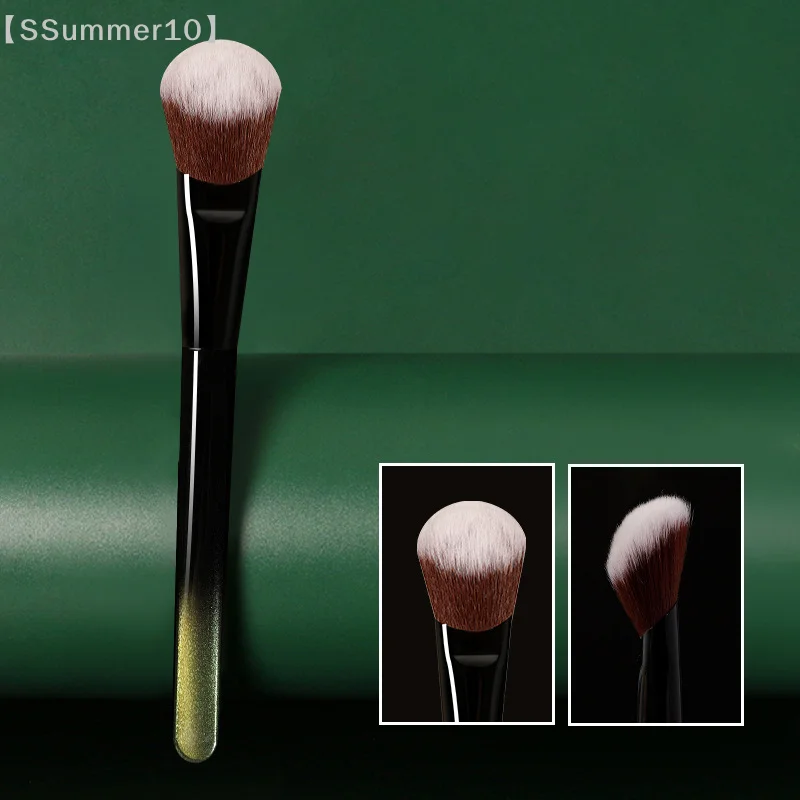【SSummer10】Tragbarer Puder-Rouge-Pinsel mit Schrägförmiger Spitze - Kosmetikwerkzeug für Wangen- und Gesichtskonturierung für Frauen, Mädchen und Anfänger【SS】