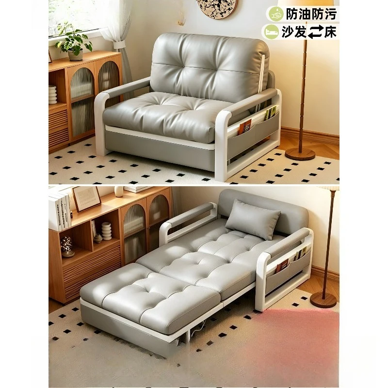 Cloud Style Retractable Sofa Bed, Single Folding Dual-purpose Bed for Small Apartment