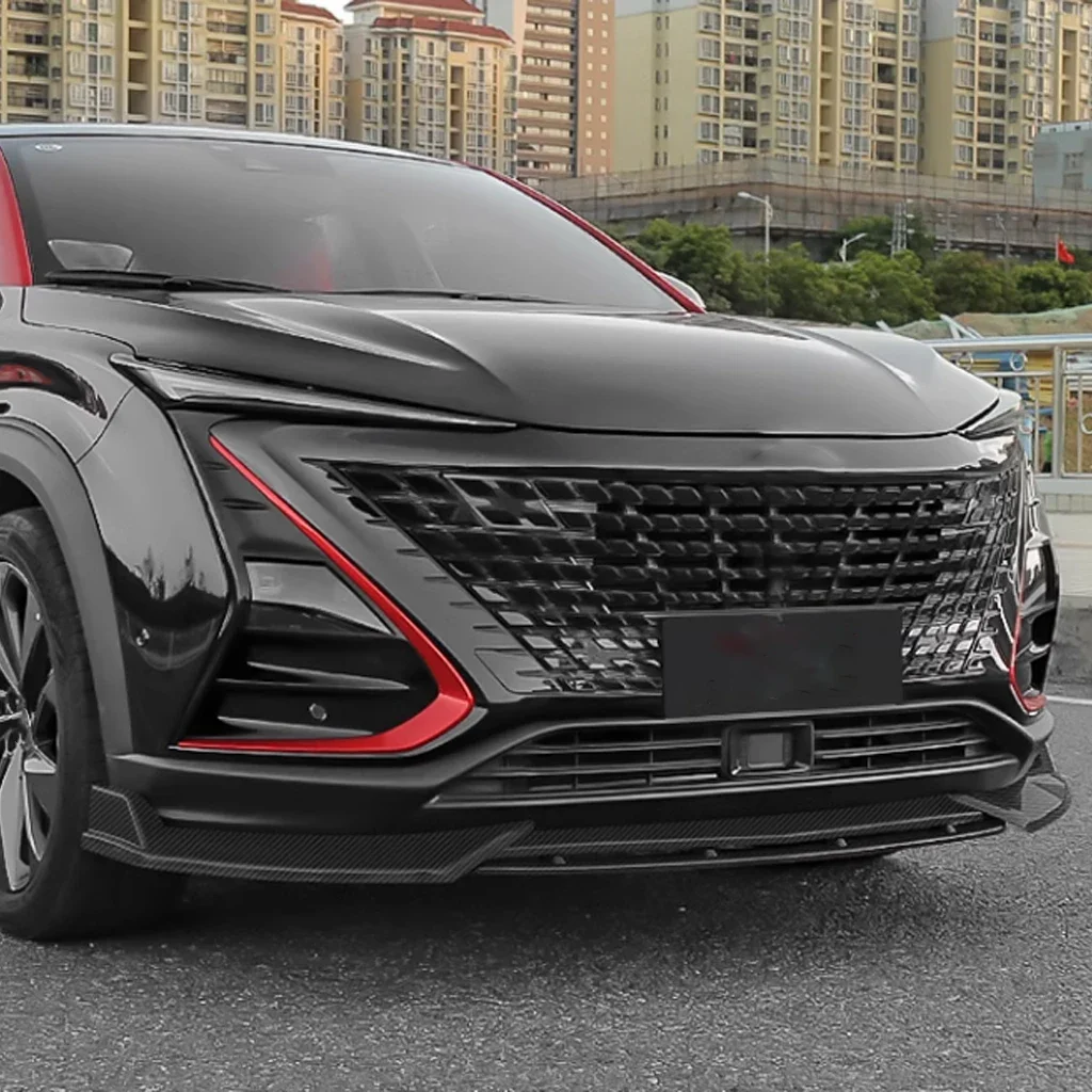 For CHANGAN UNI-T 2020 2021 4Pcs Car Front Bumper Splitter Lip Diffuser Spoiler Cover Guard Body Kits
