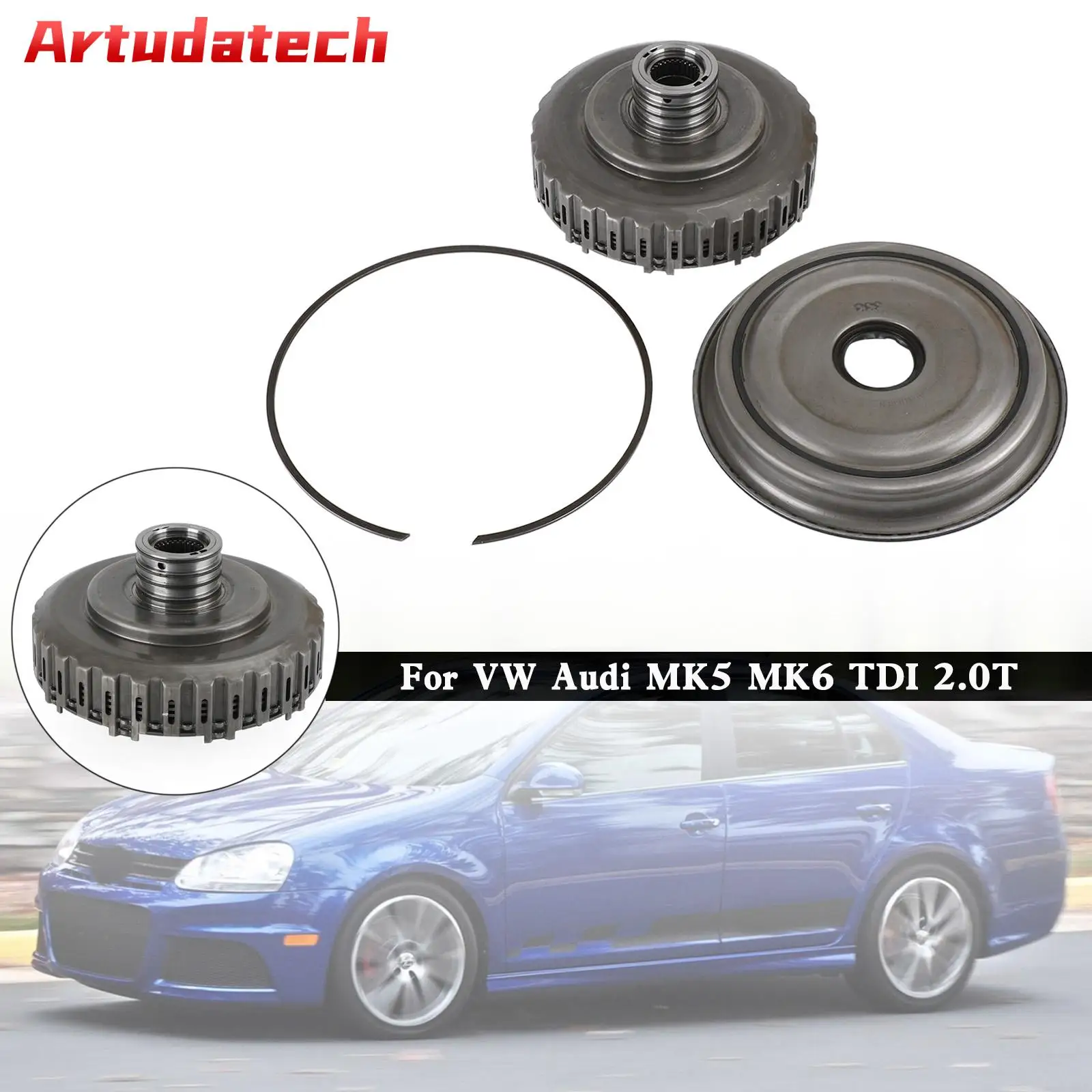 Artudatech 02E Automatic Trans 6 Speed DSG Clutch Repair Kit For VW Audi MK5 MK6 TDI 2.0T Car Accessories