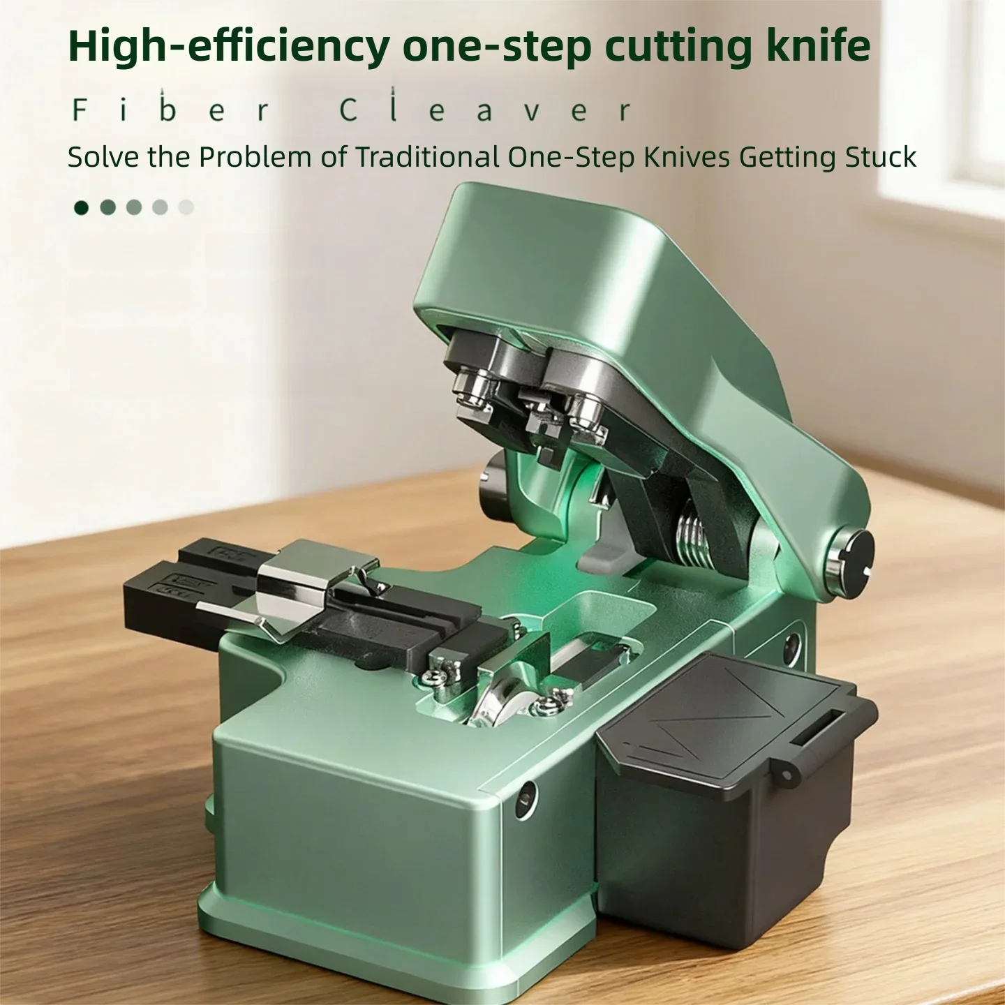 PTONAN NEW P50 Fiber Cleaver Pressure-Actuated One-Step Blade High-Precision Optical Fiber Fusion Splicer Cutting Knife