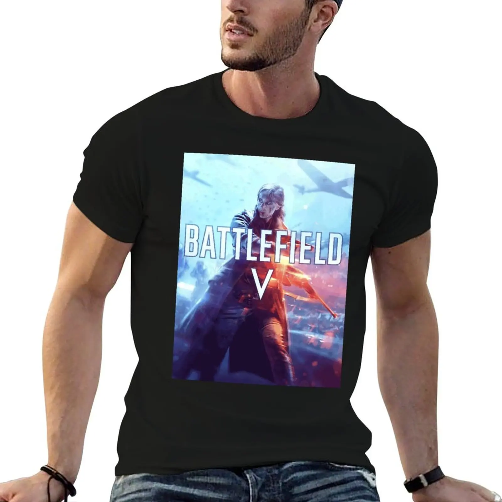 

Battlefield V 5 Fan Art 4K Classic T-Shirt t shirts for man slim fit t shirts for man pack white T-Shirt