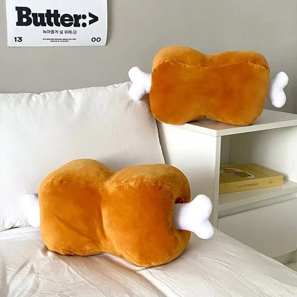 Oreiller en peluche d'os amovible, coussin d'os de chien de dessin animé Double face de haute qualité, oreiller créatif en peluche douce