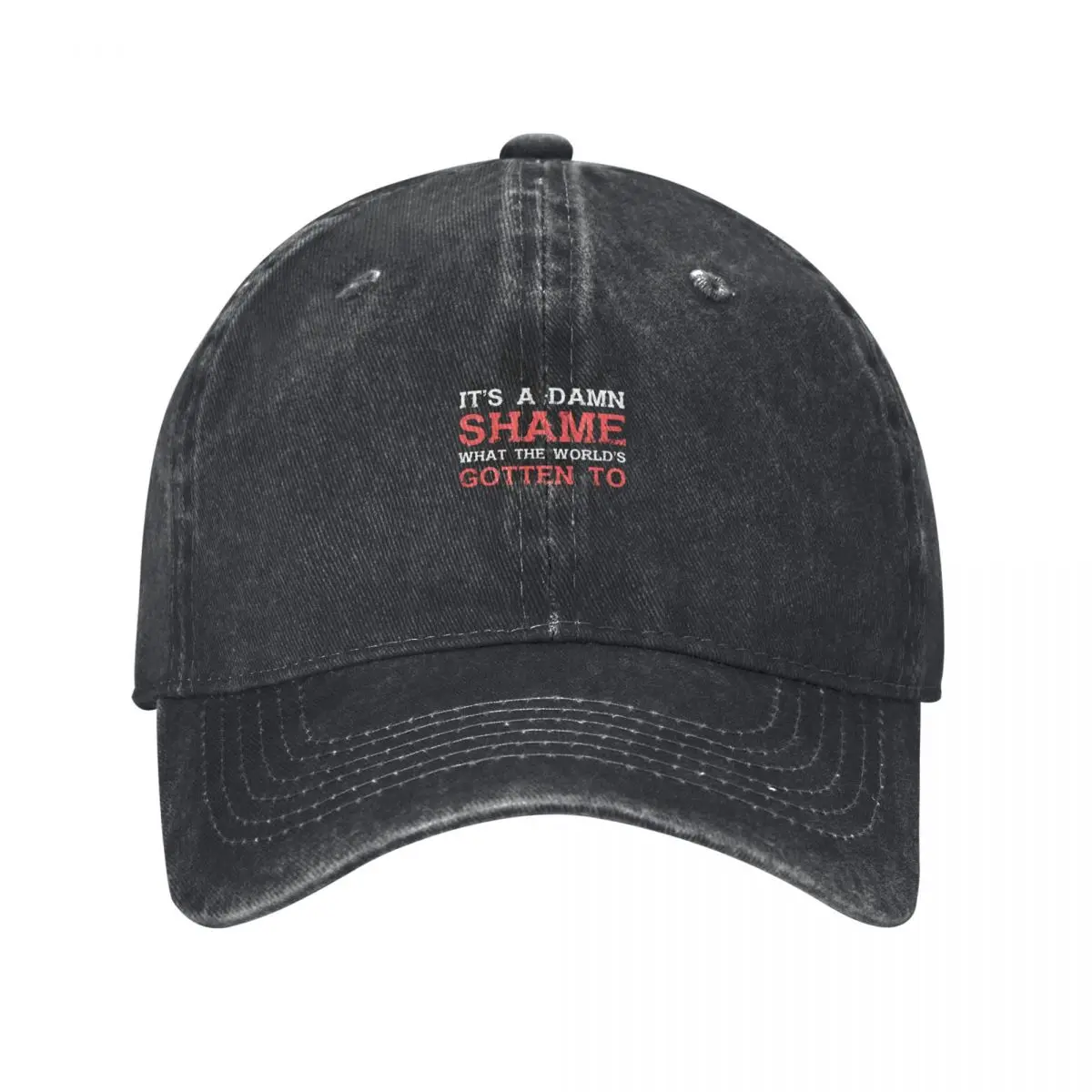 Oliver Anthony - It_s A Damn Shame What The Worlds Gotten To Fashion Baseball Cap Peaked Cap Men's Hat Women's Cap Luxury Cap