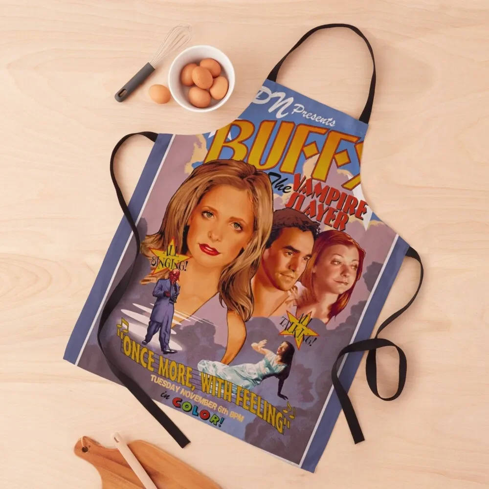 

Buffy: Once More With Feeling [Rectangle] Apron Kitchen Household Items For Kitchen Kitchen And Household Goods barber men Apron