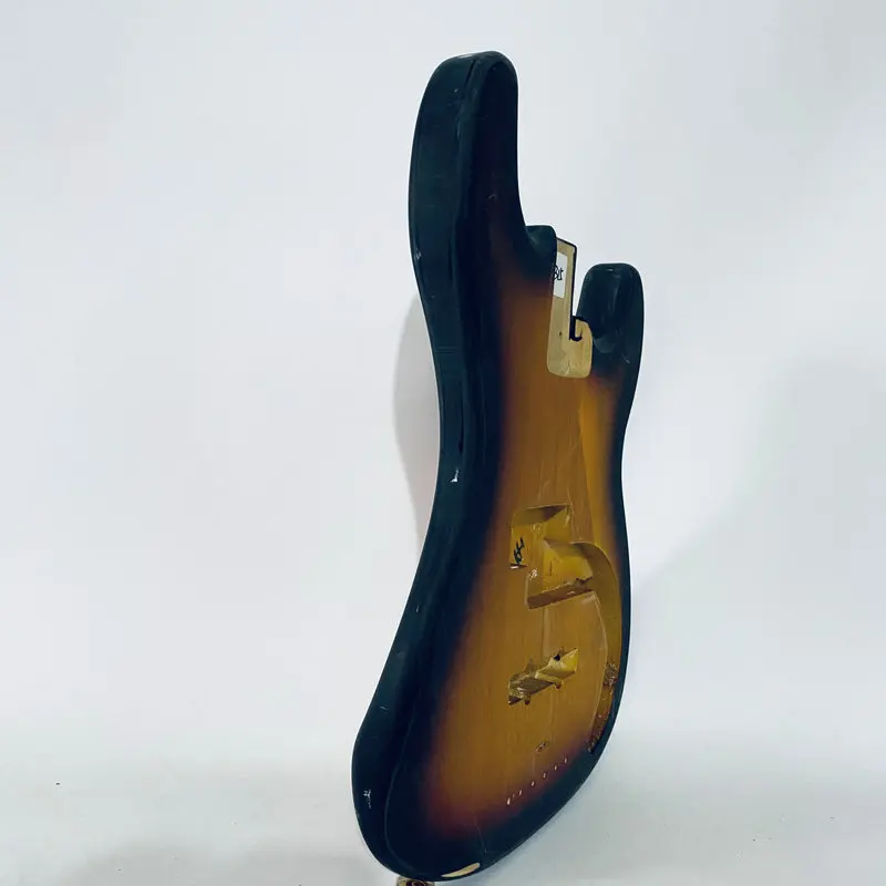 GB315 4 or 5 Strings Electric Bass Unfinished PJB Bass Body in Sunburst Color Solid Basswood for Bass DIY Replace with Damages
