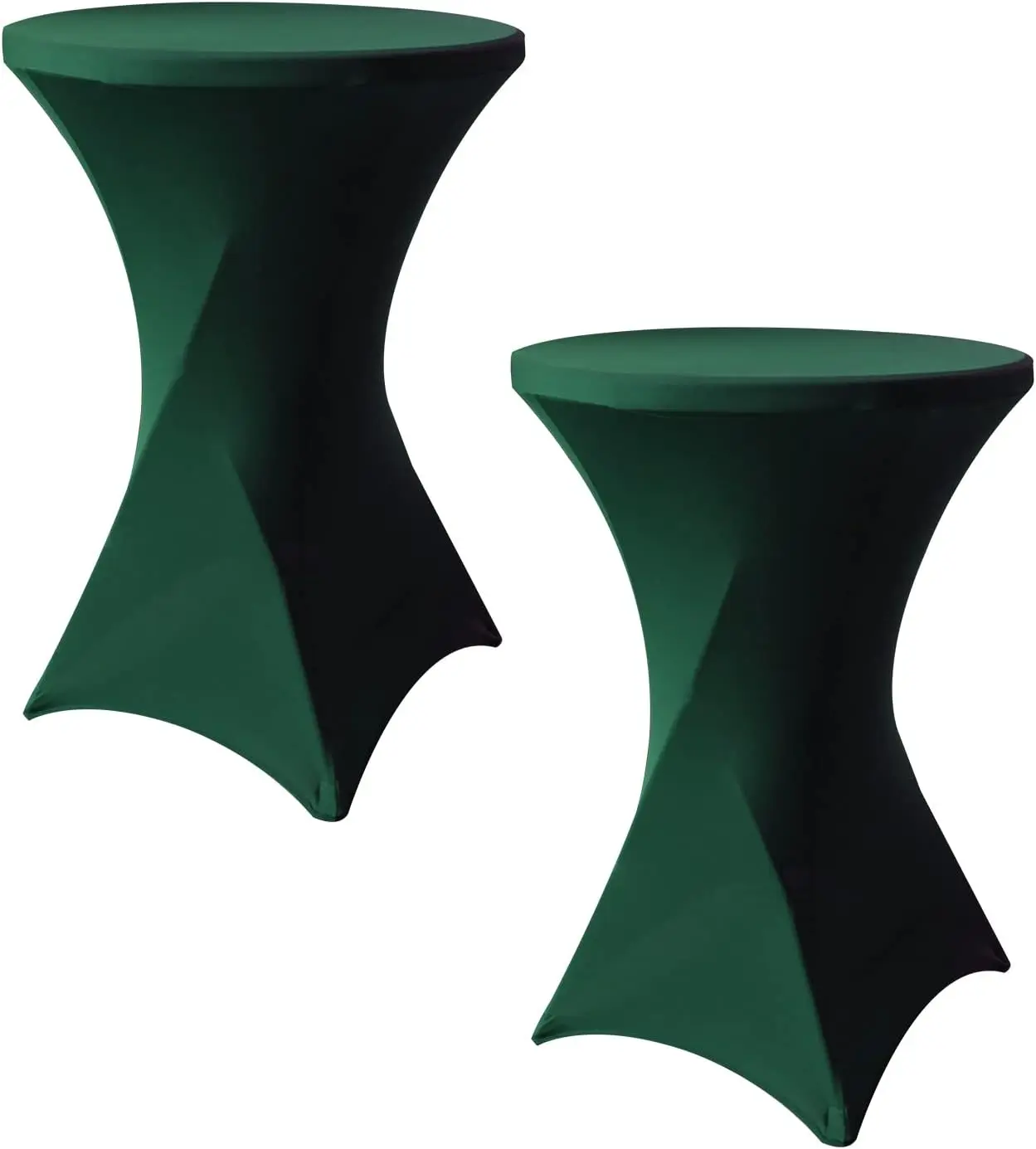 

Скатерть для коктейльного стола 32x43 дюйма, 2 штуки, цветной эластичный чехол из спандекса для высоких коктейльных столов, облегающий квадратный чехол