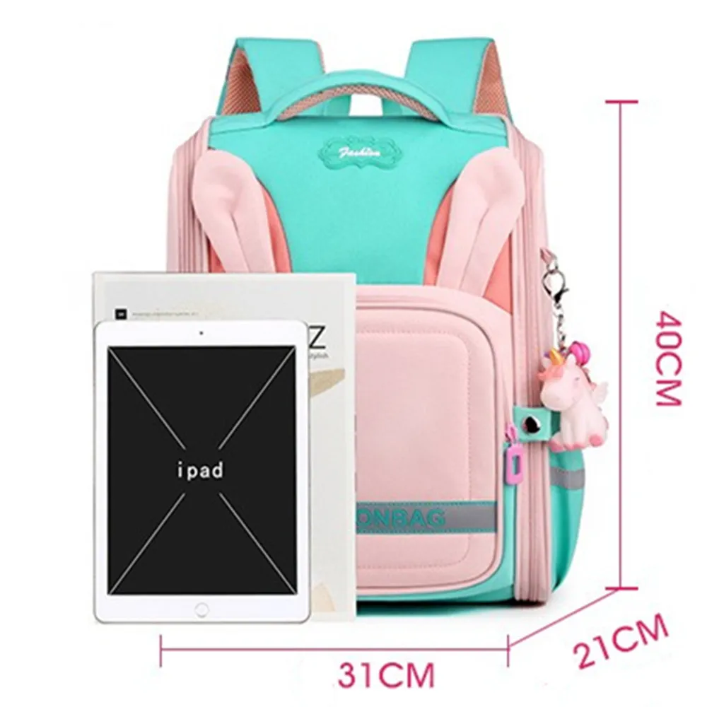 Children Backpack Schoolbag Travel Handbag Student Book School Bag Kids Girls Boy Contrast Colors Detachable Shoulder Packback