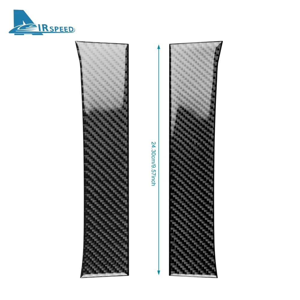 Real Soft Carbon Fiber Sticker For Tesla Model 3 Highland 2024 Car Instrument Both Sides Decor Interior Trim Accessories