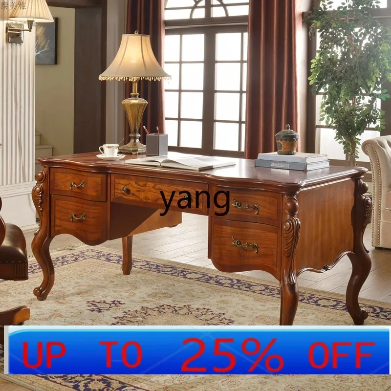 

LHH solid wood computer desk high-end desk writing desk