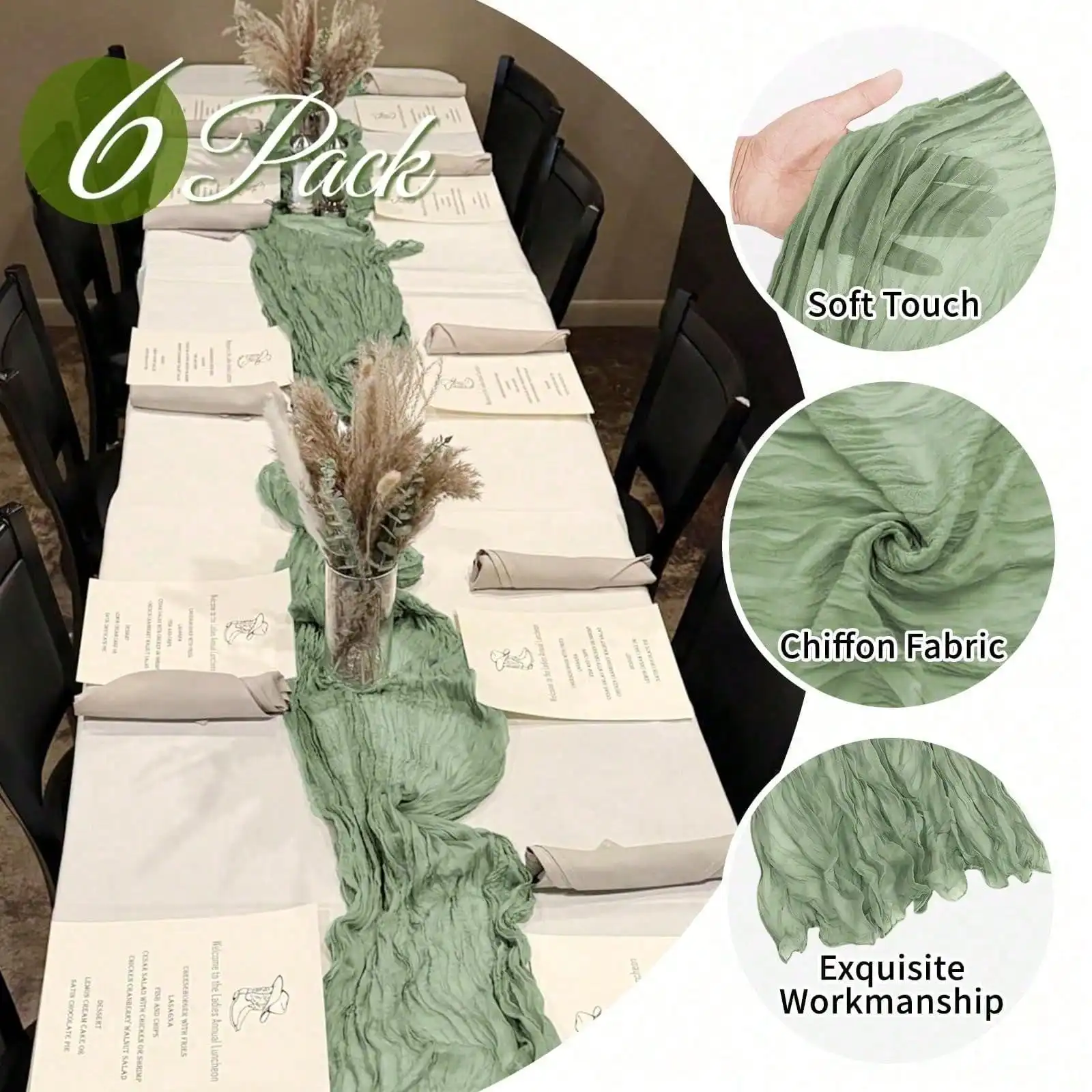 6-pack kaasdoek tafelloper voo - Christmas Table Runner recensie en prijs