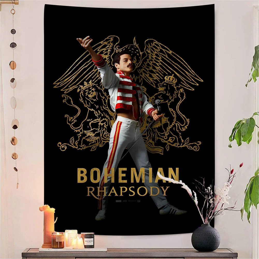 

Queen Band Music Cartoon Tapestry Bohemian Wall Tapestries Mandala Wall Hanging Sheets