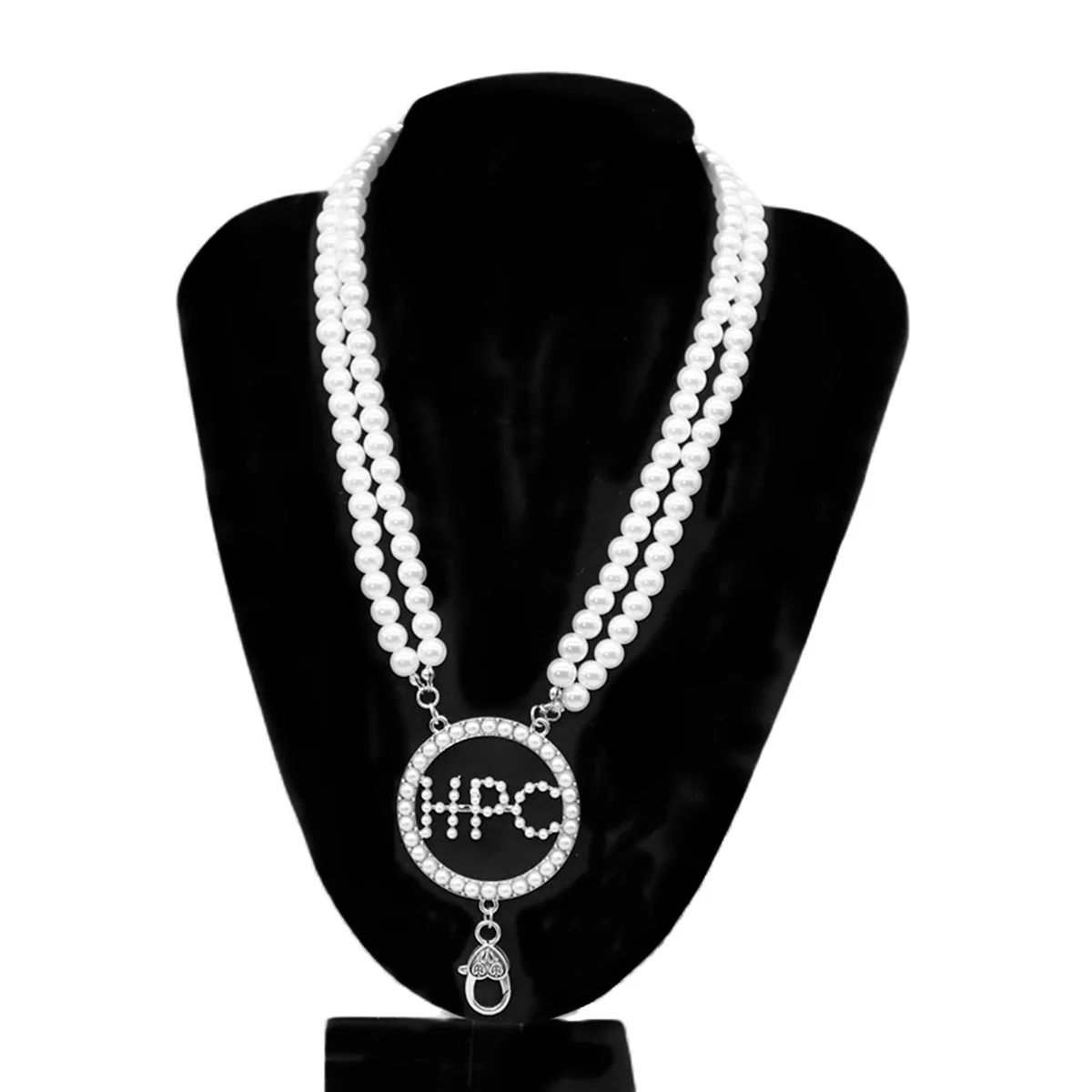 Double Ladyers Pearl Chain Choker Styles Greek Lifes Members Styles HPC Necklace Jewelry