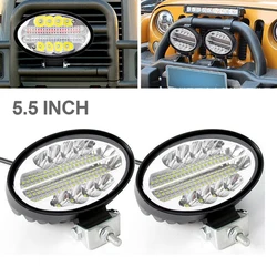Tractor Oval Work Light 5inch Car Lamp 12V 24V Offroad Cab Headlight for Mining Crane Dump Truck Tractor Forklift ATV Spotlight