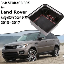 For Land Rover Range Rover Sport L494 2013~2017 2015 Car Storage Box Armrest Organizer Console Container Sundries Car Accesories