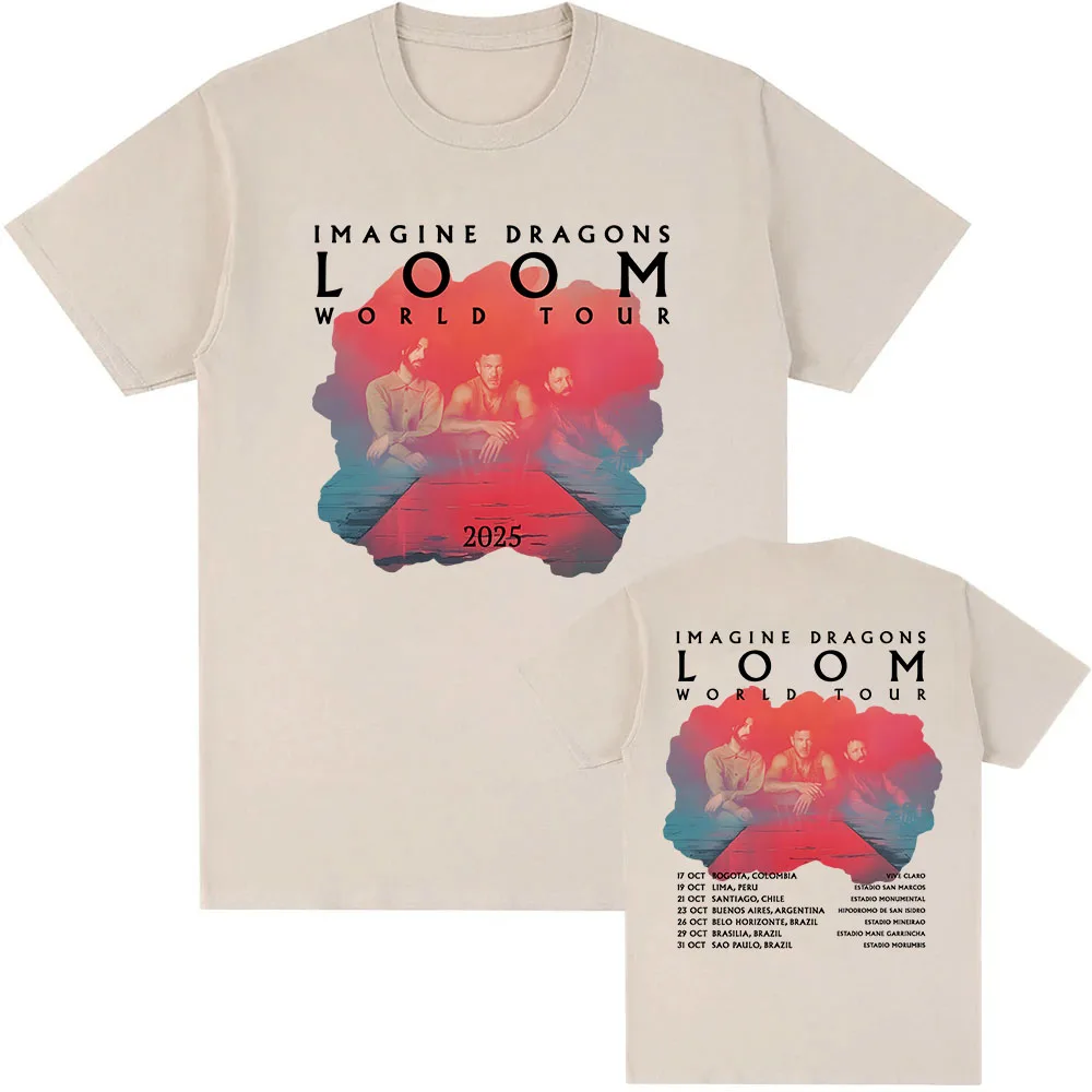 تخيل التنين آلة النسيج السفر تي شيرت قصير الأكمام الصيف أزياء الفرقة نمط مطبوعة تي شيرت الشارع فضفاض تي شيرت #6