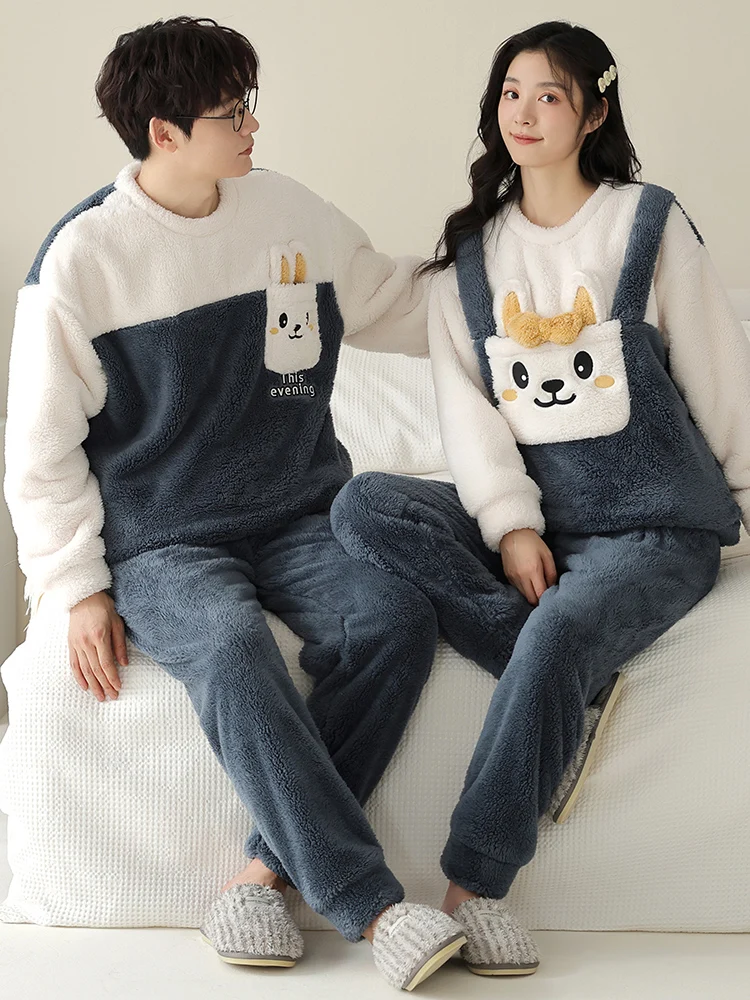 pigiama-invernale-da-coppia-fce-foderato-in-corallo-fce-thiened-lungo-sve-rotondo-ne-abbigliamento-per-la-casa-morbida-fibra-di-poliestere-casual