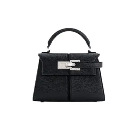 2025 Trapezoidal Leather Women's Bag Versatile Fashion Niche Handbag Top-handle Bags на сумки плечо кожаная sac de luxe femme