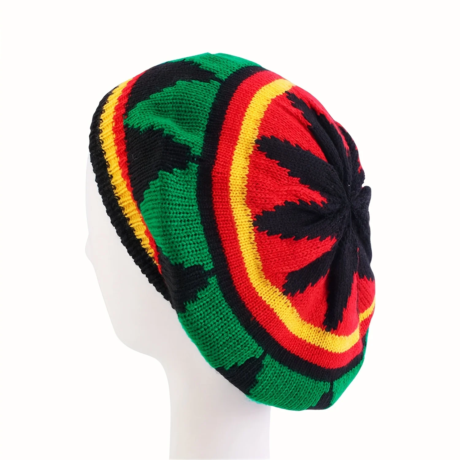 Chic Knit Beret with Faux Braids - Versatile & Windproof, Perfect for Halloween & Cosplay Parties for Halloween,Christmas Event