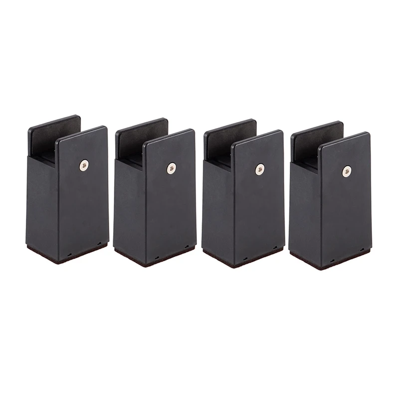 

4Pc Furniture Risers With Screw Clamp Couch Risers For Furniture Thickness 0-1.6In For Table