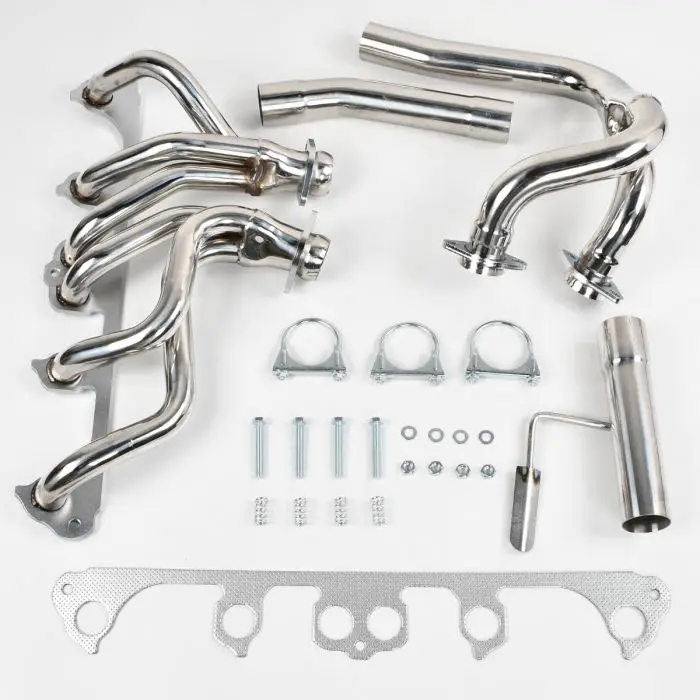 

Выпускные коллекторы для Jeep Cherokee 1991-1999 4.0L, гоночные выпускные коллекторы, комплект прокладок, нержавеющая сталь T-304, склад в США