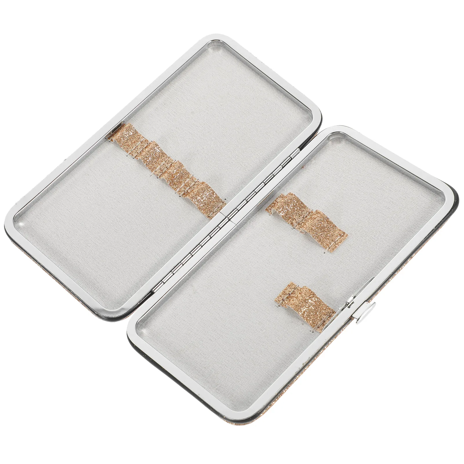 

Eyelash Tweezer Case Holder Golden Color Organizer Tool for Extensions Portable Storage Pouch Durable Eyelash Grafting Auxiliary