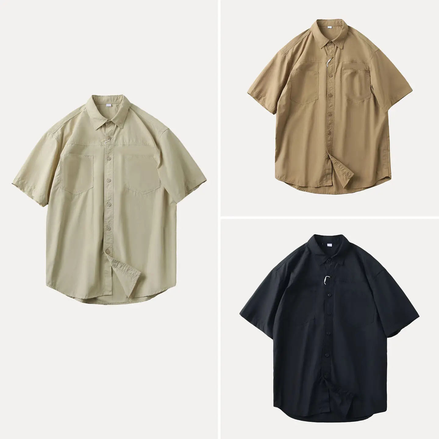 

Мужская модная повседневная рубашка с коротким рукавом Весна 2026: дышащая, удобная, универсальная, для города, с индивидуальным стилем, бренд Zadata