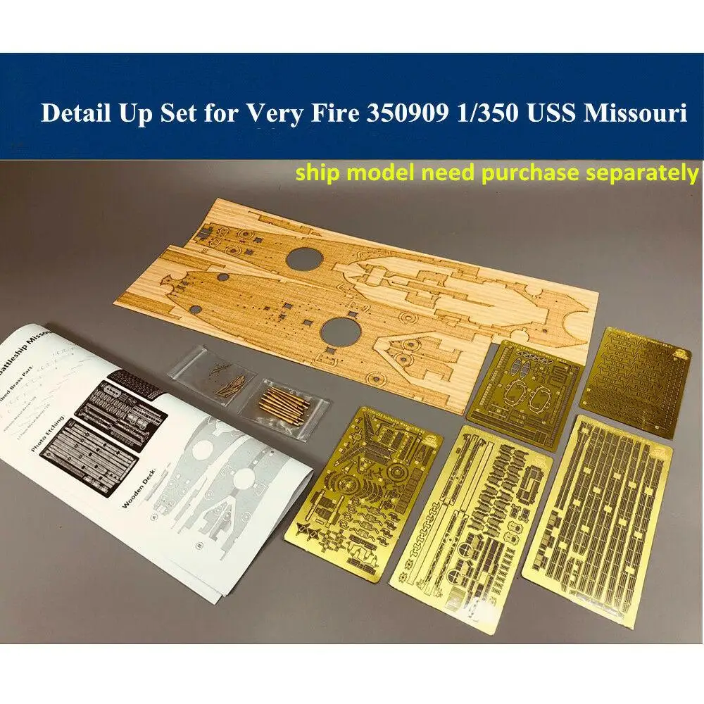 CYE011 Detail Up Set for Very Fire VF350909 1/350 USS Battleship Missouri Model