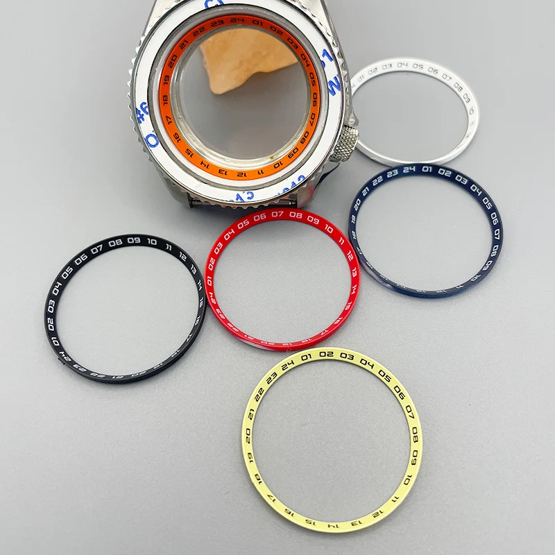 30.5mm Plastic Inner Ring SKX007 Chapter Ring GMT 24 Hours Index Fits for SKX007 SKX009 SRPD Case NH35 NH36 Watch Repair Parts