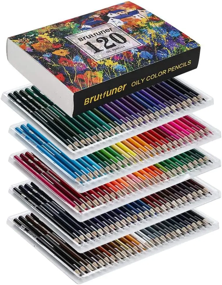 Colored Pencils Oil Pencils Coloring Pencils Drawing Pencils Soft Cores Colored Pencils for Adult Coloring Books Artists Beginne