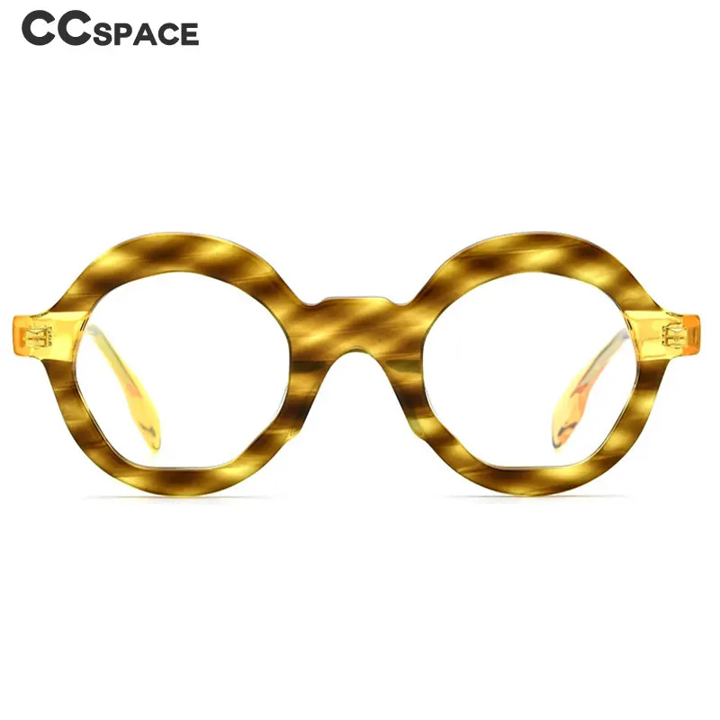 55100 Acetate Glasses Men Vintage Round Prescription Eyeglasses Frame Women Optical Spectacles Korean Eyewear