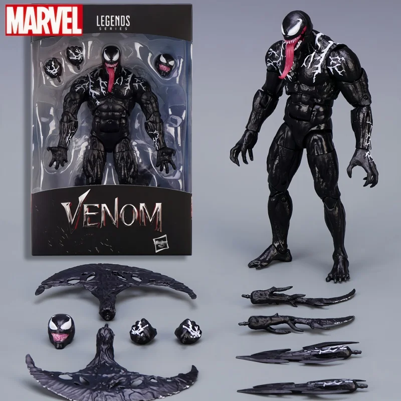 Marvel Venom Shf Legends Action Figure Joint Movable Toys Statue Model Collectible 7-Inch Ultra Mobile Handle Model Gift